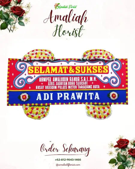 Papan Bunga Ucapan Selamat Padang Cermin